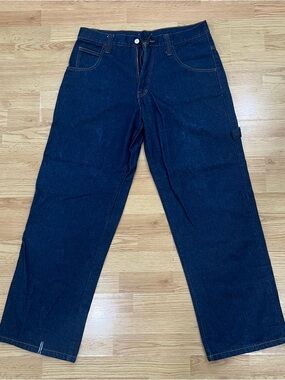 Vintage Sean John Jeans Mens 34 Blue Embroidered Y2K Denim Skater Baggy Loose